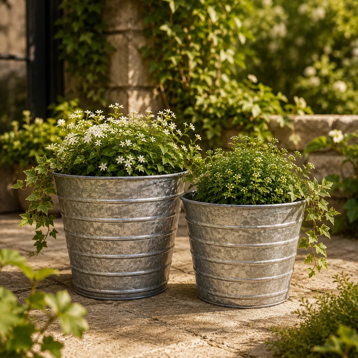 Assorted Round Planter Set of 2