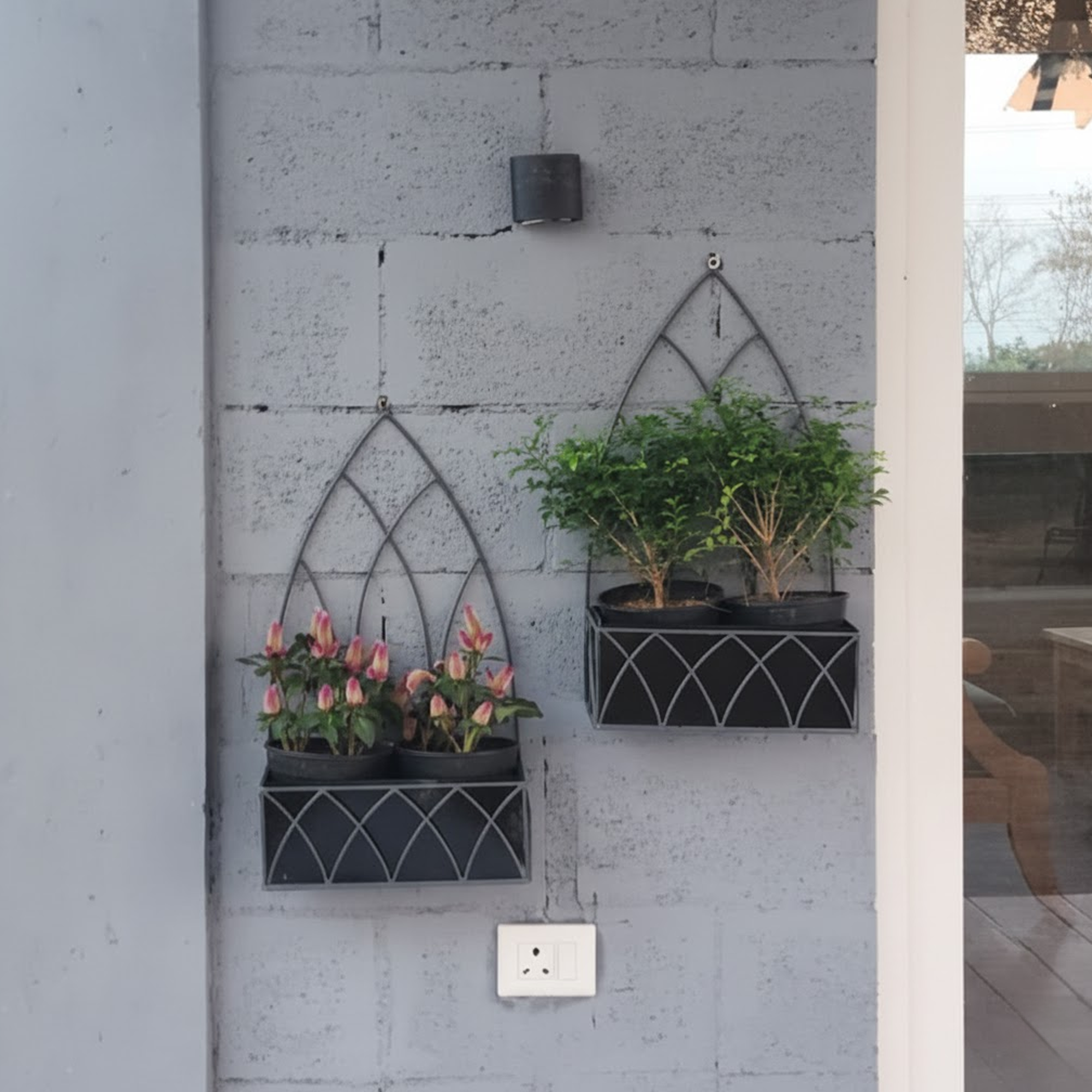 Minar Wall Planters ~ Set of 2 Pcs