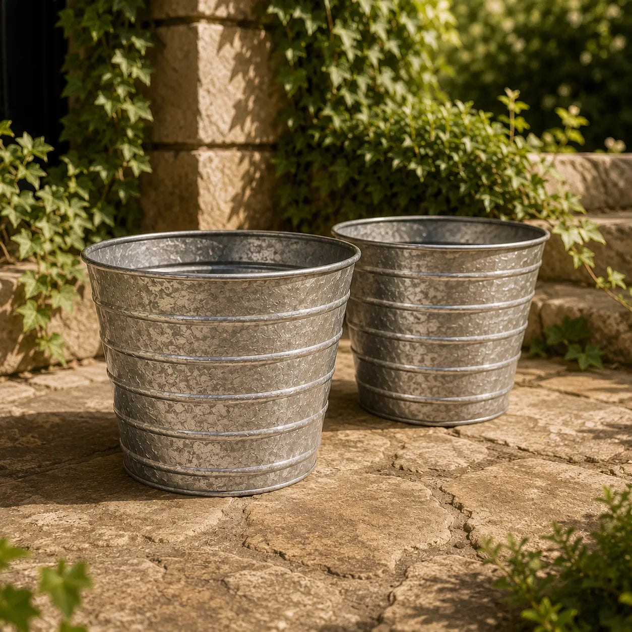 Assorted Round Planter Set of 2