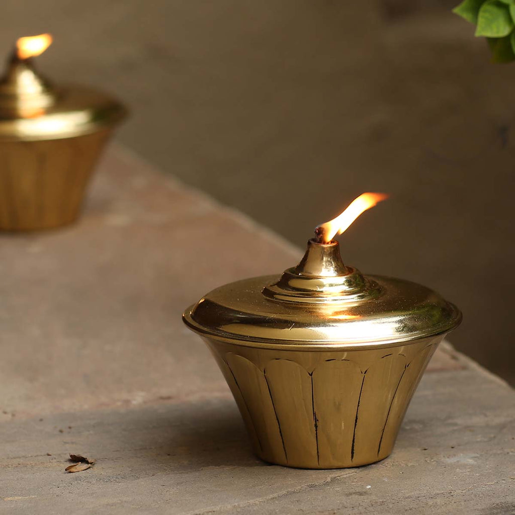 Buy Decorative Lotus Oil Lamp Online EarthGarden