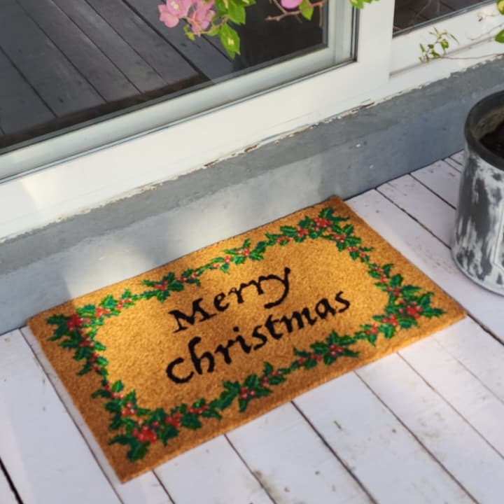 Merry Christmas Dark Doormat