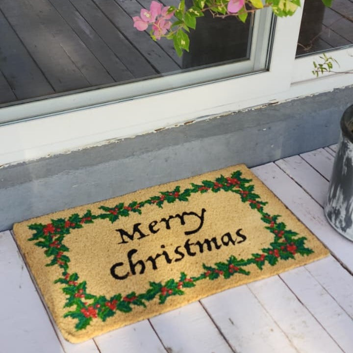 Merry Christmas Light Doormat