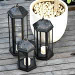 Umbrella Lantern - Hexagonal Zinc Finish