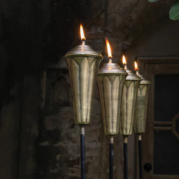 Lotus Oil Lamp Stake