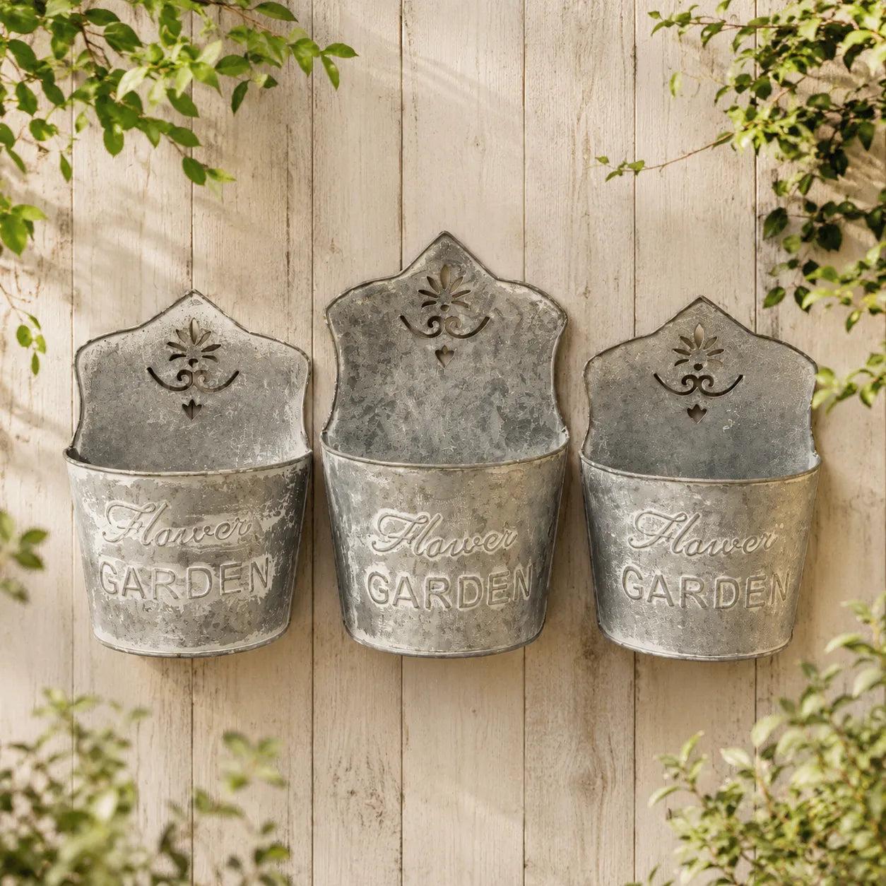 Assorted Wall Mount Planter White Colour Set of 3