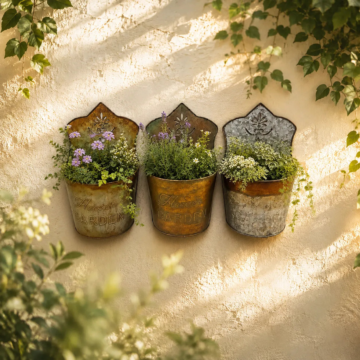 Assorted Wall Mount Planter Set of 3