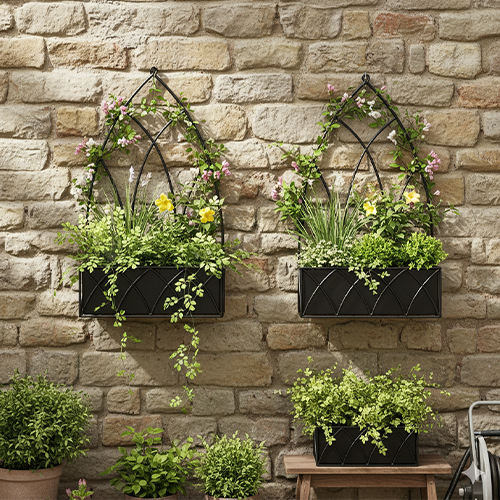 Minar Wall Planters ~ Set of 2 Pcs