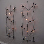 Twining Leaf & Bird Trellis with 10 Glass Votives 1 Pc