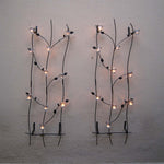 Twining Leaf & Bird Trellis with 10 Glass Votives