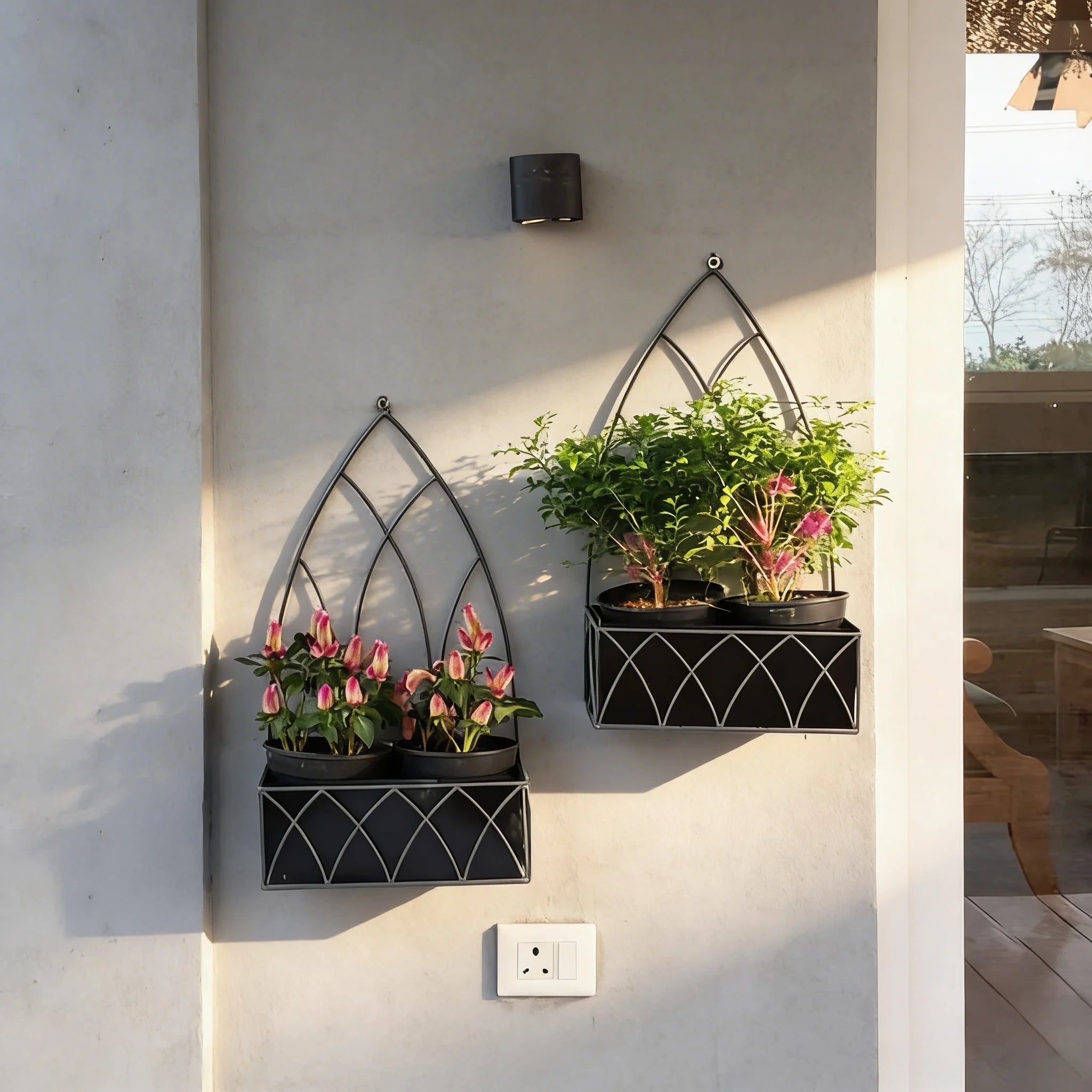 Minar Wall Planters ~ Set of 2 Pcs
