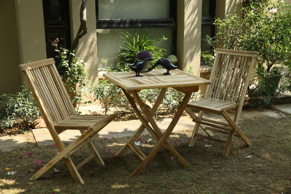 Folding table and 2 chair hotsell set