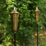 Lotus Oil Lamp Stake (Set of 2 pieces)