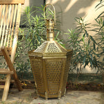 Morrocan Lanterns Satin Brass Finish