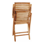 Foldable Pure Teakwood Paris Chair with arms