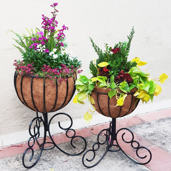 Outdoor Urn Planter for Garden (CocoLiners) EarthGarden